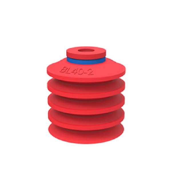 瑞典進(jìn)口PIAB BL40-2型 紅色波紋硅膠吸盤(pán)