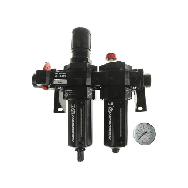 Norgren G 3/4 FRL 帶壓力表過濾器調(diào)節(jié)器 BL64-601